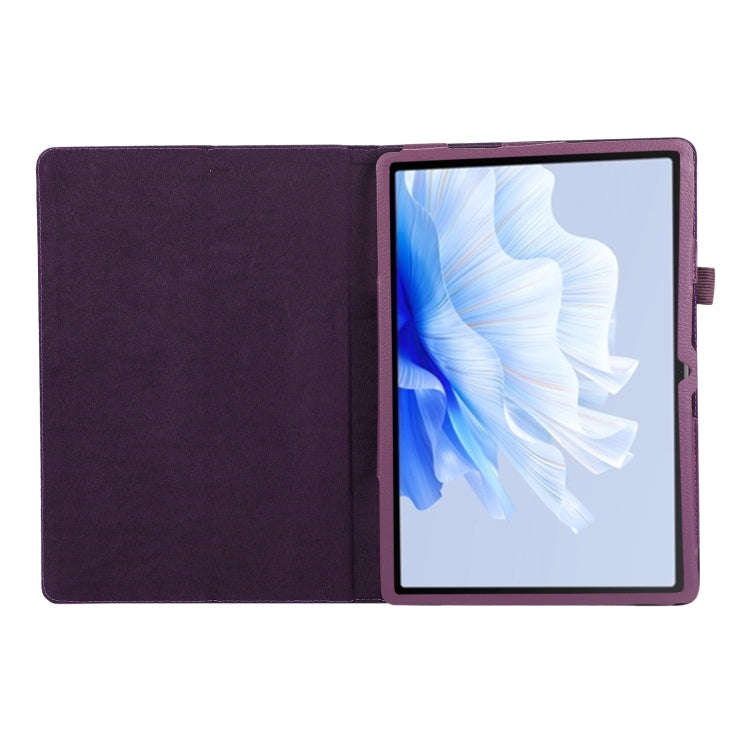 For Huawei MatePad Air 11.5 inch Litchi Texture Leather Tablet Case with Holder(Purple)