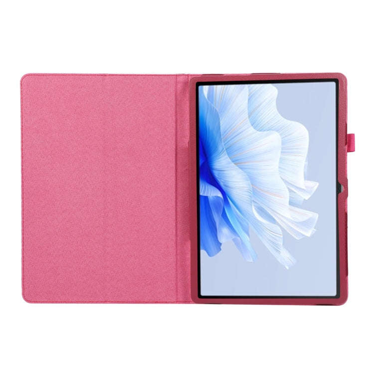 For Huawei MatePad Air 11.5 inch Litchi Texture Leather Tablet Case with Holder(Rose Red)