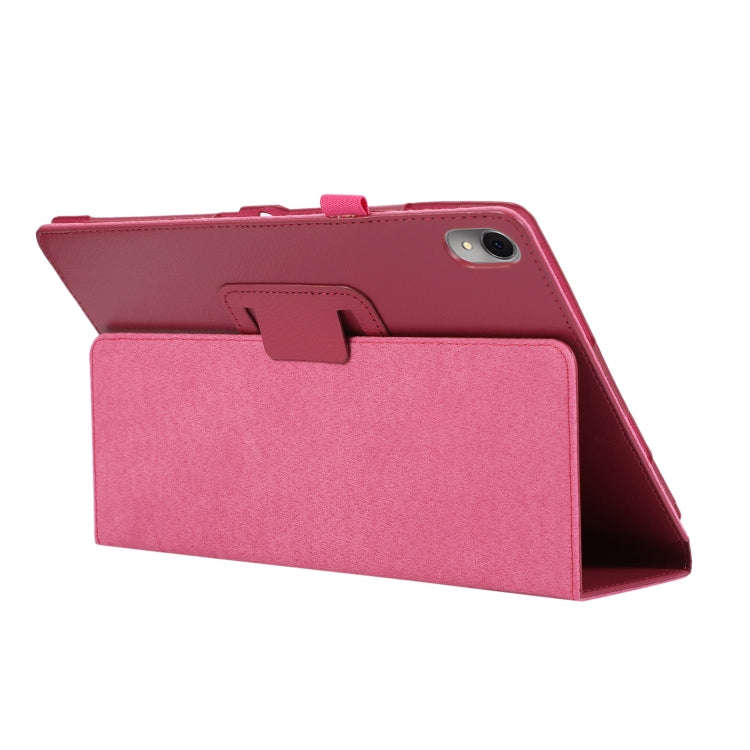 For Huawei MatePad Air 11.5 inch Litchi Texture Leather Tablet Case with Holder(Rose Red)