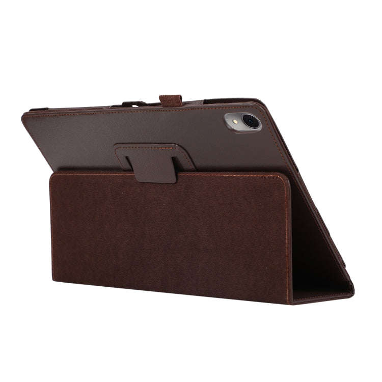 For Huawei MatePad Air 11.5 inch Litchi Texture Leather Tablet Case with Holder(Brown)