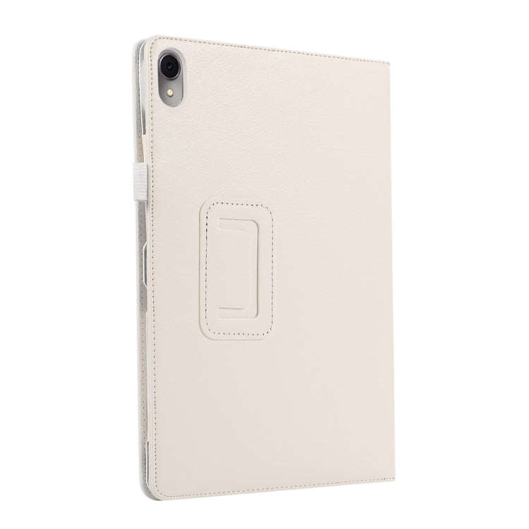 For Huawei MatePad Air 11.5 inch Litchi Texture Leather Tablet Case with Holder(White)