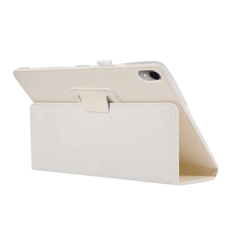 For Huawei MatePad Air 11.5 inch Litchi Texture Leather Tablet Case with Holder(White)