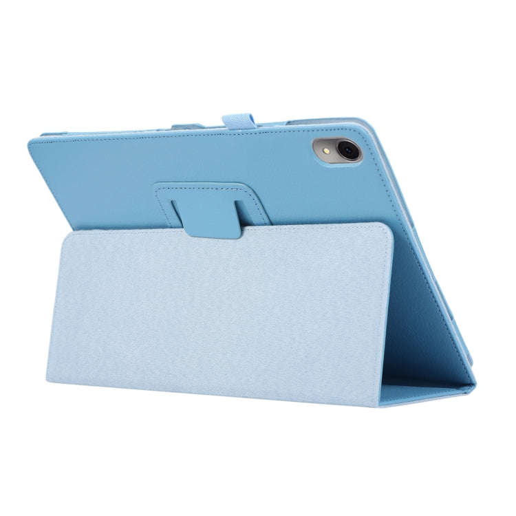 For Huawei MatePad Air 11.5 inch Litchi Texture Leather Tablet Case with Holder(Sky Blue)