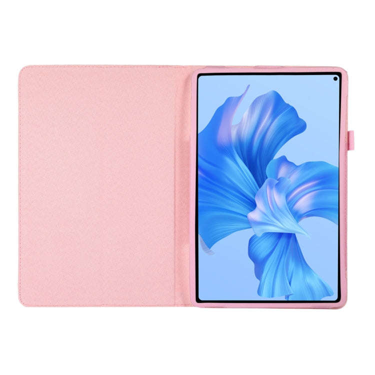 For Huawei MatePad Pro 11 2024 Litchi Texture Leather Tablet Case with Holder(Pink)