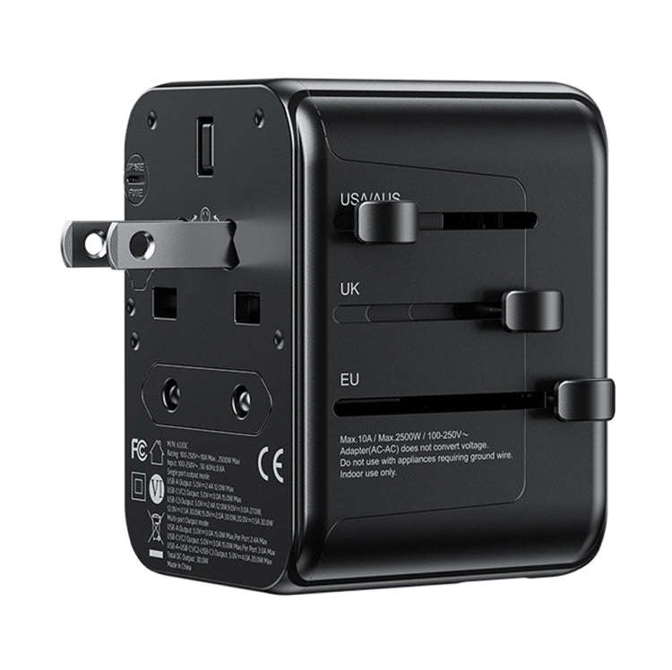 WK WP-U03 30W Multi Plug Travel Charger(Black)