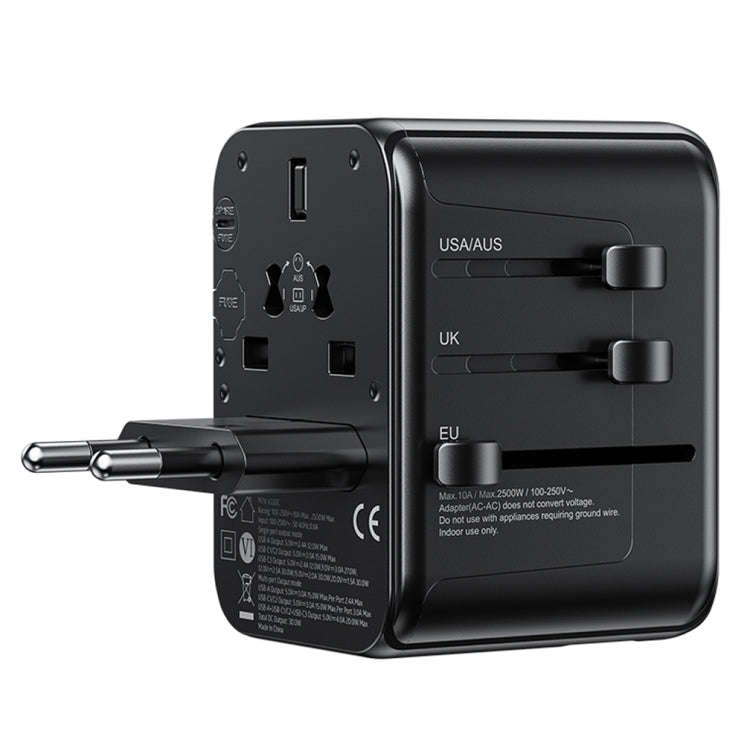 WK WP-U03 30W Multi Plug Travel Charger(Black)