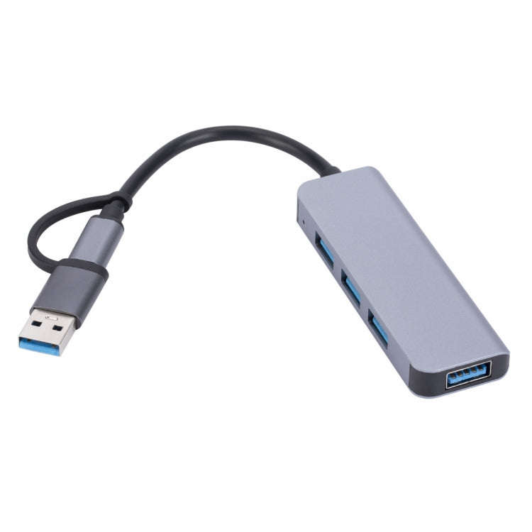 2301 4 in 1 USB+USB-C/Type-C to USB Multi-function Docking Station HUB Adapter