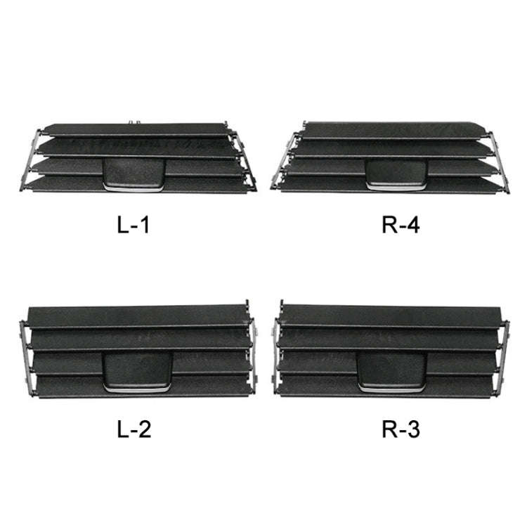 For BMW 3 Series E90 Left Driving Car Air Conditioner Air Outlet Panel 6422 9130 458-R, Style:Gri...