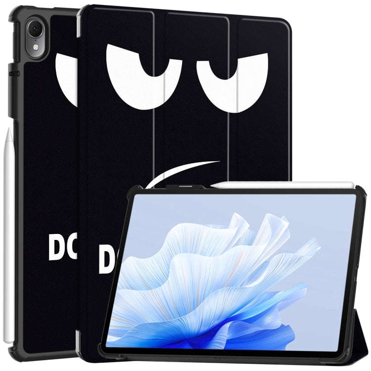 For Huawei Matepad Air Custer Painted 3-Fold Holder Smart Leather Tablet Case(Big Eye Me)
