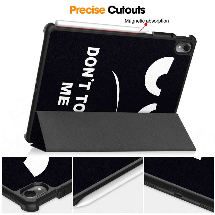 For Huawei Matepad Air Custer Painted 3-Fold Holder Smart Leather Tablet Case(Big Eye Me)