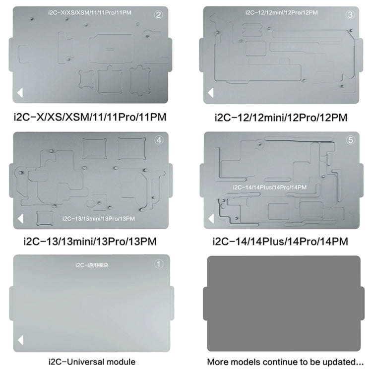 i2C T20 Intelligent Motherboard Middle Layered Heating Platform For iPhone X-13 Series, Plug:US