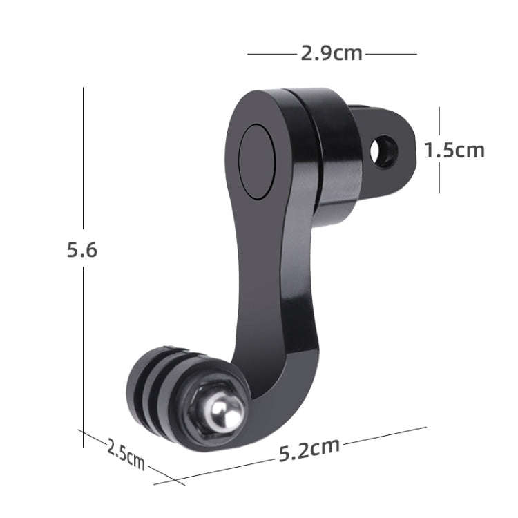 360 Rotation J-Hook Buckle Mount Adapter(Black)