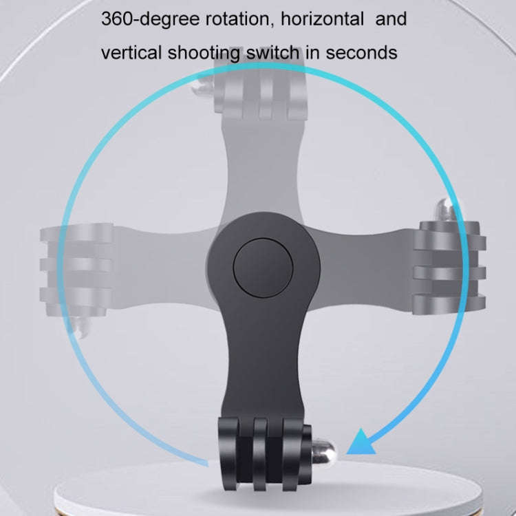 360 Rotation J-Hook Buckle Mount Adapter(Black)