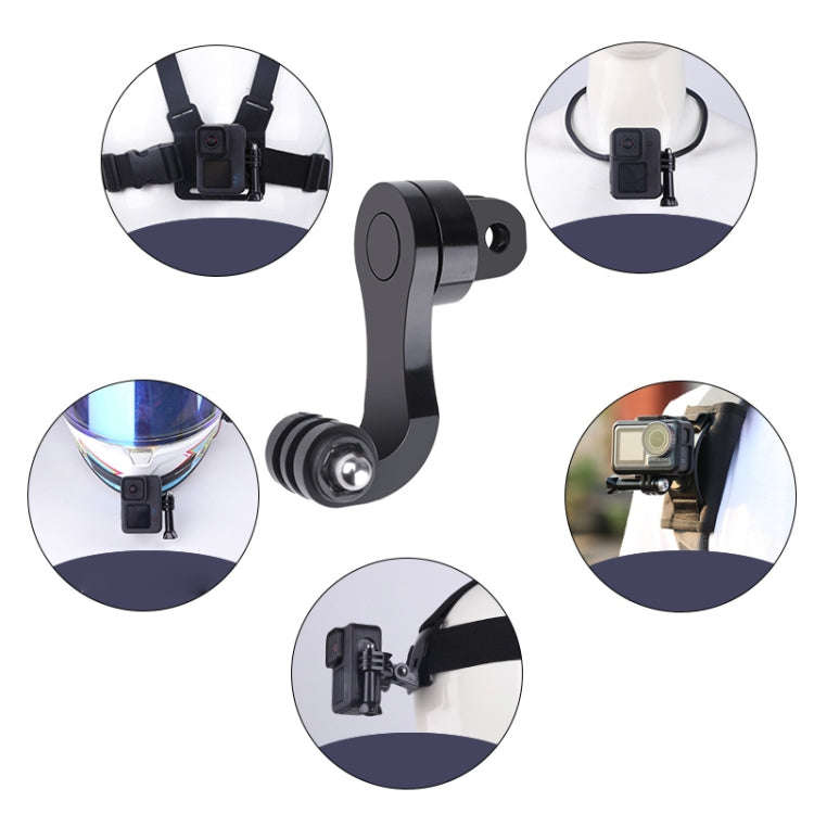 360 Rotation J-Hook Buckle Mount Adapter(Black)
