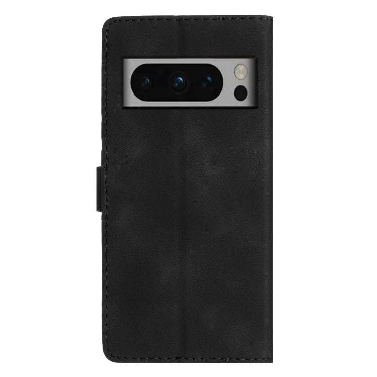 For Google Pixel 8 Pro Flower Butterfly Embossing Pattern Leather Phone Case(Black)