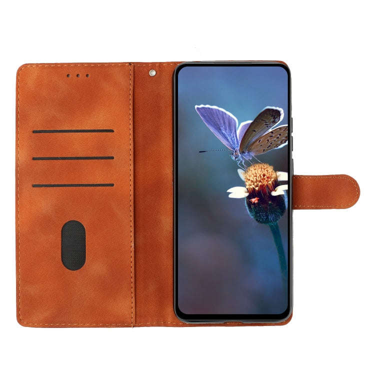 For Nokia 6.2 / 7.2 Flower Butterfly Embossing Pattern Leather Phone Case(Brown)