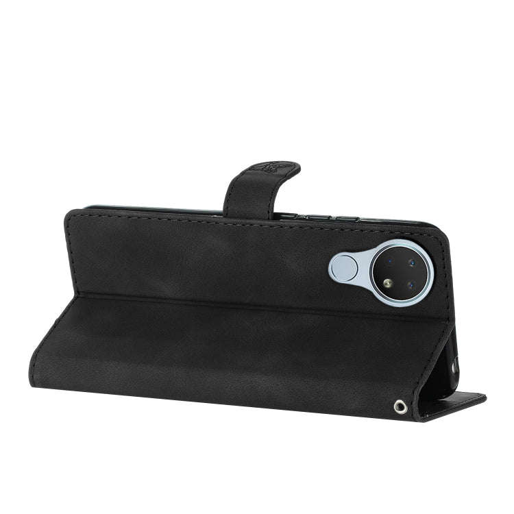 For Nokia 6.2 / 7.2 Flower Butterfly Embossing Pattern Leather Phone Case(Black)