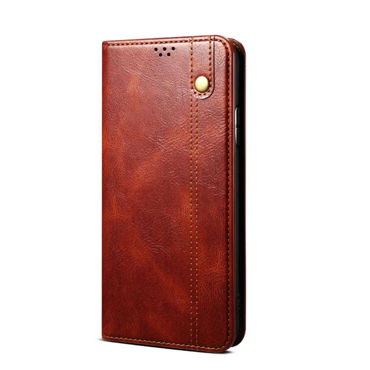For Honor 90 Oil Wax Crazy Horse Texture Leather Phone Case(Brown)