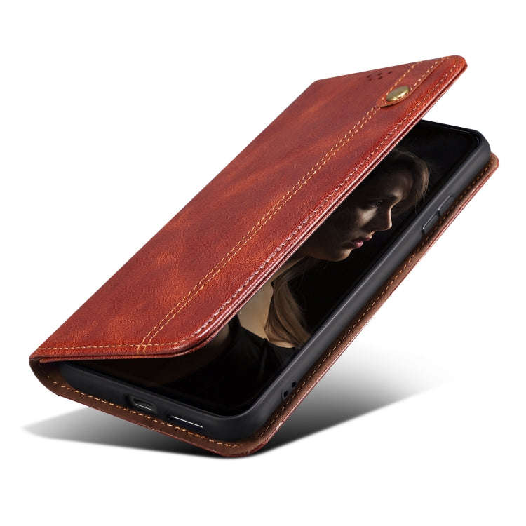 For Honor 90 Oil Wax Crazy Horse Texture Leather Phone Case(Brown)
