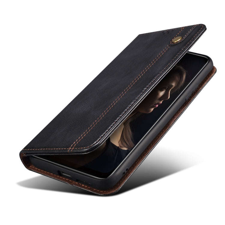 For Honor 90 Oil Wax Crazy Horse Texture Leather Phone Case(Black)