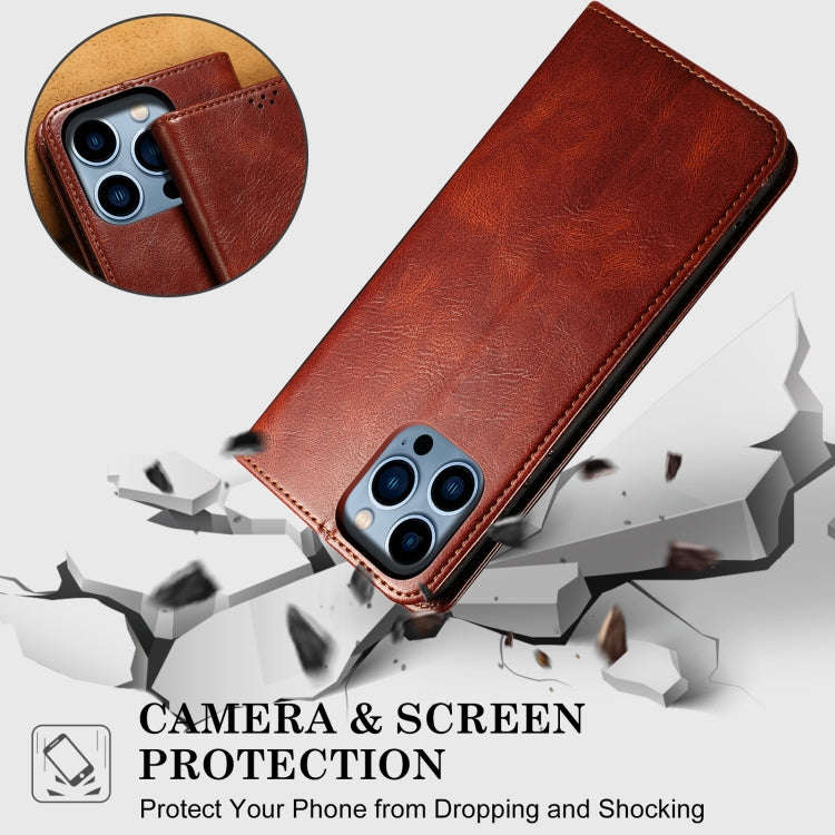 For Honor X6b 4G Global Oil Wax Crazy Horse Texture Leather Phone Case(Brown)