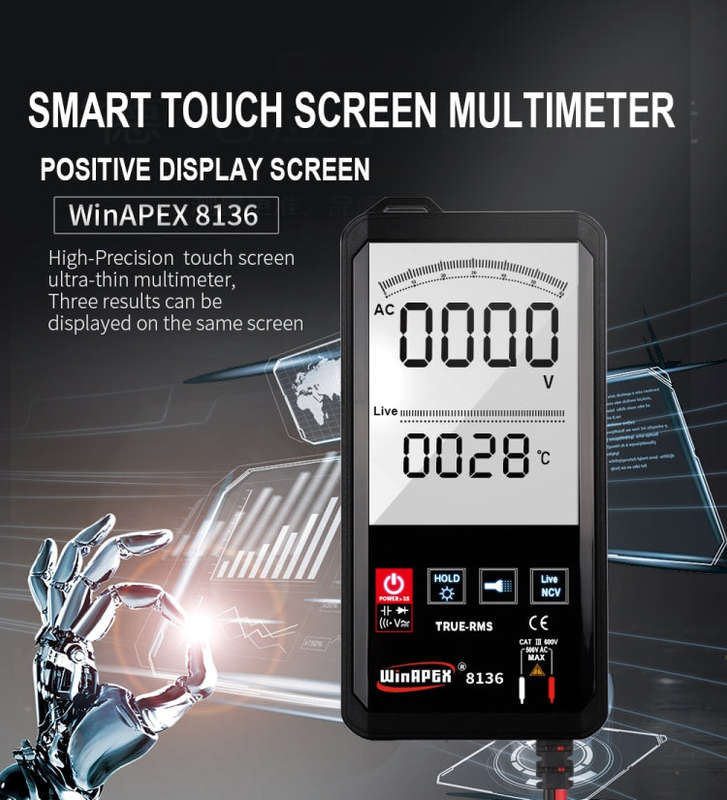 WinAPEX Smart Touch Screen Digital Multimeter, Model:8136