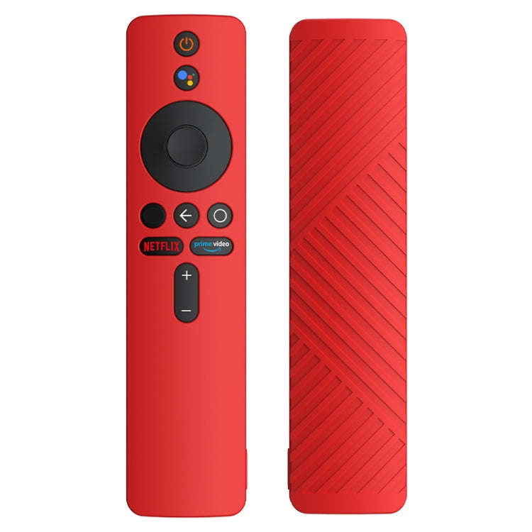 For Xiaomi MiBox S Remote Control Liquid Silicone Protective Case(Red)