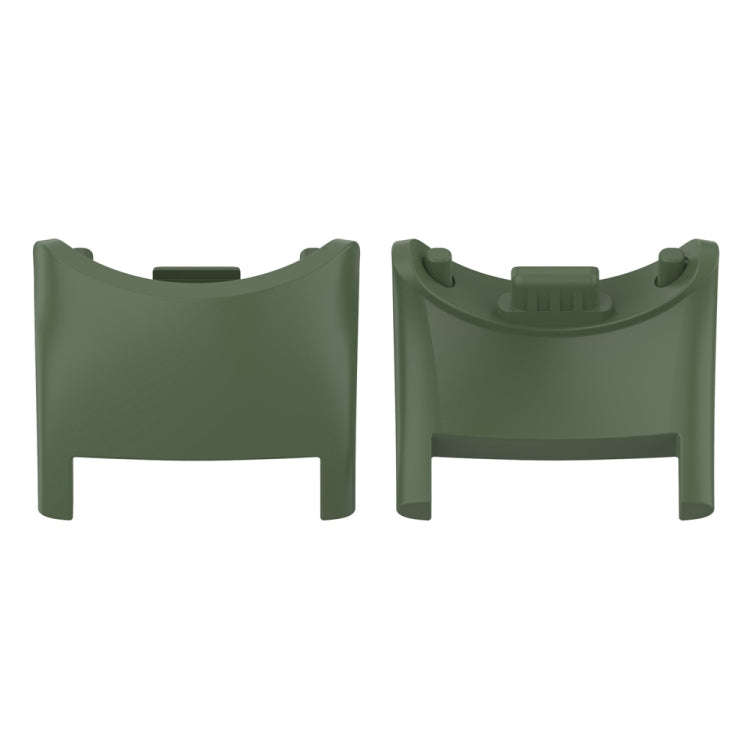 For Xiaomi Mi Band 8 1 Pair  PC Plastic Watch Band Connector(Dark Green)