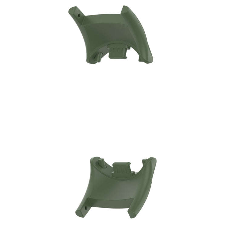 For Xiaomi Mi Band 8 1 Pair  PC Plastic Watch Band Connector(Dark Green)