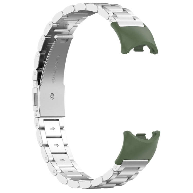For Xiaomi Mi Band 8 1 Pair  PC Plastic Watch Band Connector(Dark Green)