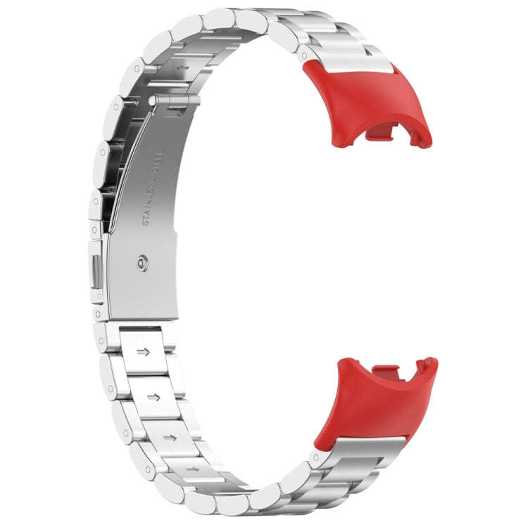 For Xiaomi Mi Band 8 1 Pair  PC Plastic Watch Band Connector(Red)