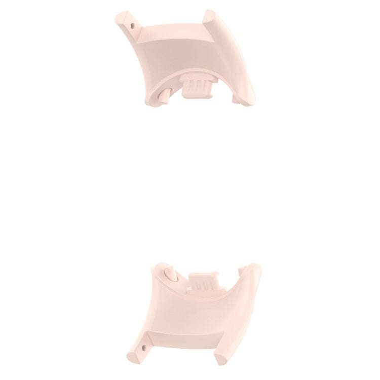 For Xiaomi Mi Band 8 1 Pair  PC Plastic Watch Band Connector(Light Pink)