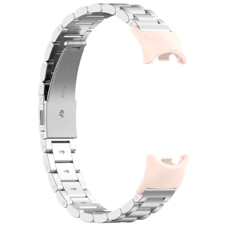 For Xiaomi Mi Band 8 1 Pair  PC Plastic Watch Band Connector(Light Pink)