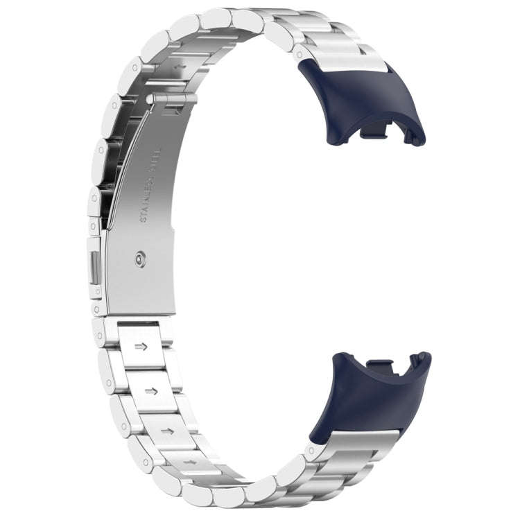 For Xiaomi Mi Band 8 1 Pair  PC Plastic Watch Band Connector(Ink Blue)
