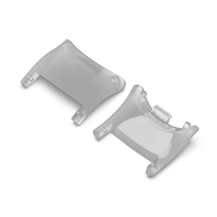 For Xiaomi Mi Band 8 1 Pair  PC Plastic Watch Band Connector(Transparent White)