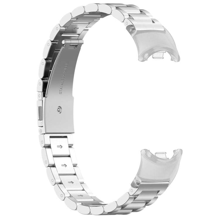 For Xiaomi Mi Band 8 1 Pair  PC Plastic Watch Band Connector(Transparent White)