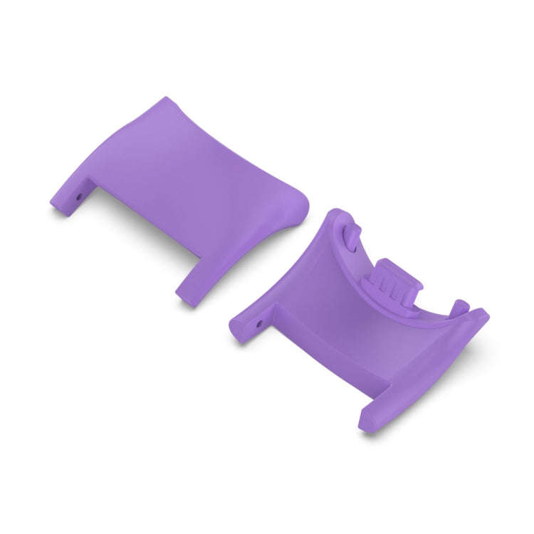 For Xiaomi Mi Band 8 1 Pair  PC Plastic Watch Band Connector(Purple)