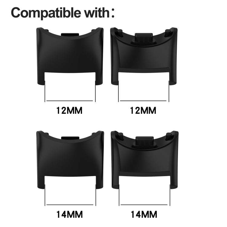 For Xiaomi Mi Band 8 1 Pair  PC Plastic Watch Band Connector(Light Pink)