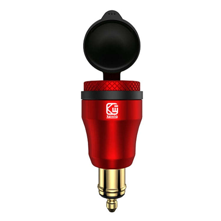 Motorcycle European-style Small-caliber Aluminum Alloy QC 3.0 + PD Fast Charge USB Charger, Shell...