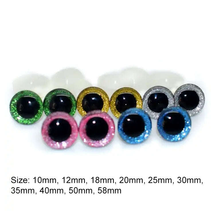 100pcs Resin Three-dimensional Animal Artificial Eye Plastic Plush Toy Accessories, Size:9mm (Col...