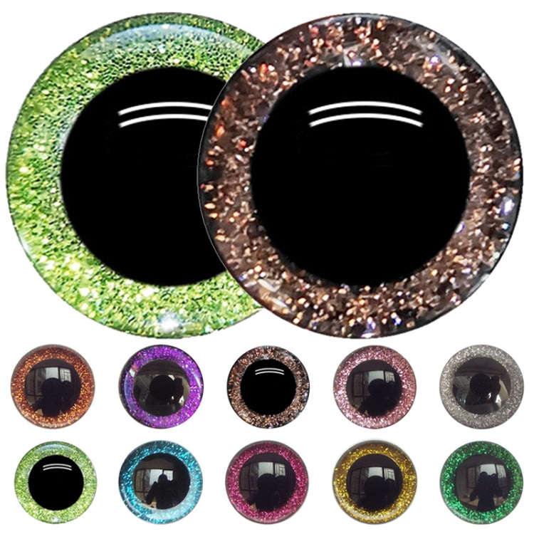 100pcs Resin Three-dimensional Animal Artificial Eye Plastic Plush Toy Accessories, Size:9mm (Col...