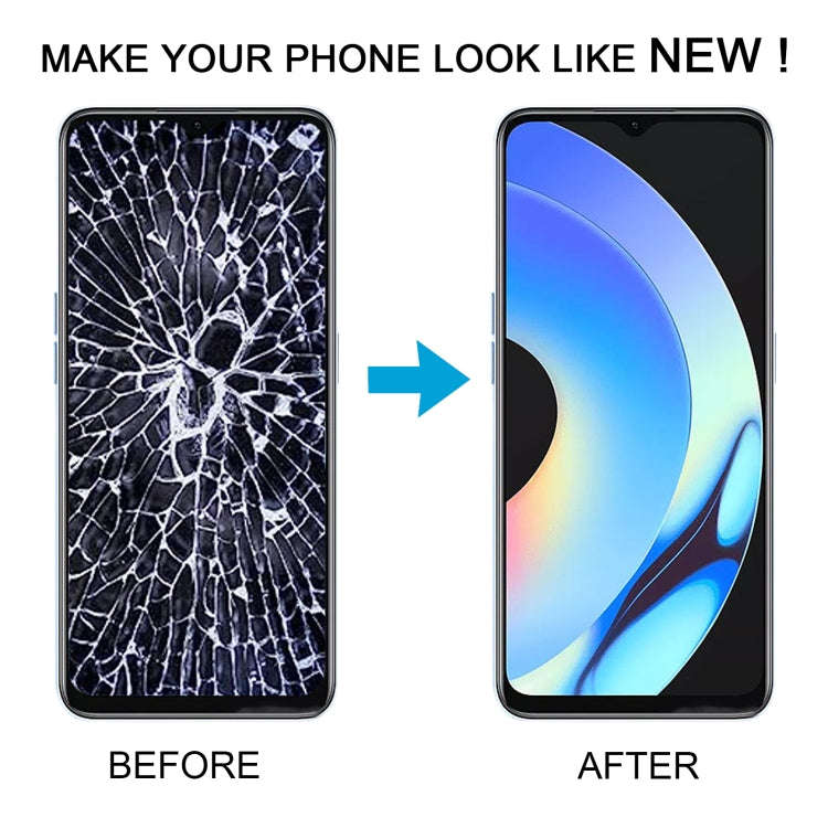 For Realme V30 OEM LCD Screen Digitizer Full Assembly with Frame