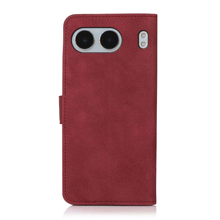 For OnePlus Nord 4 KHAZNEH Matte Texture Leather Phone Case(Red)