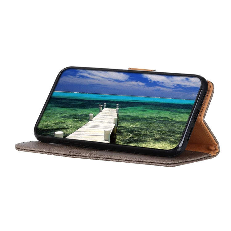 For OnePlus Nord 4 KHAZNEH Cowhide Texture Flip Leather Phone Case(Khaki)