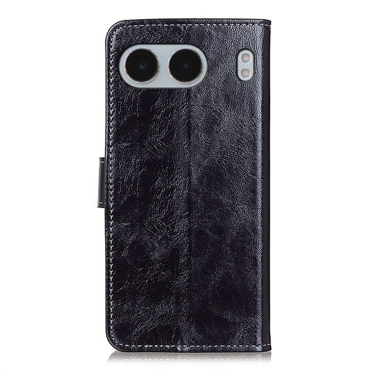 For OnePlus Nord 4 Retro Crazy Horse Texture Leather Phone Case(Black)