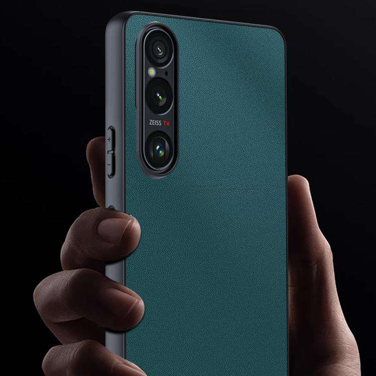 For Sony Xperia 1 VII Ultra-thin Plain Skin Leather Phone Case(Orange)