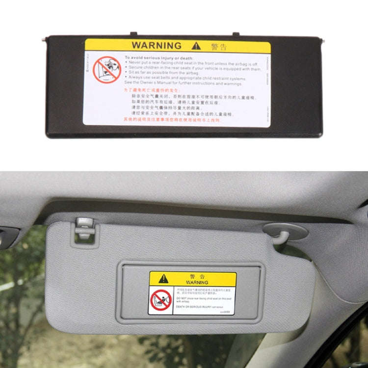 For Peugeot 308 2010-2022 Left-hand Drive Car Sun Visor Makeup Mirror Cover 98177070(Black)