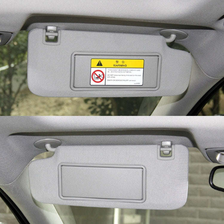For Peugeot 308 2010-2022 Left-hand Drive Car Sun Visor Makeup Mirror Cover 98177070(White)
