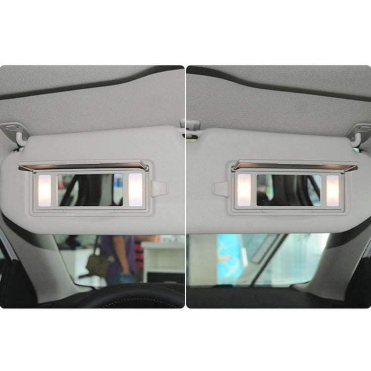 For Peugeot 308 2010-2022 Left-hand Drive Car Sun Visor Makeup Mirror Cover 98177070(White)