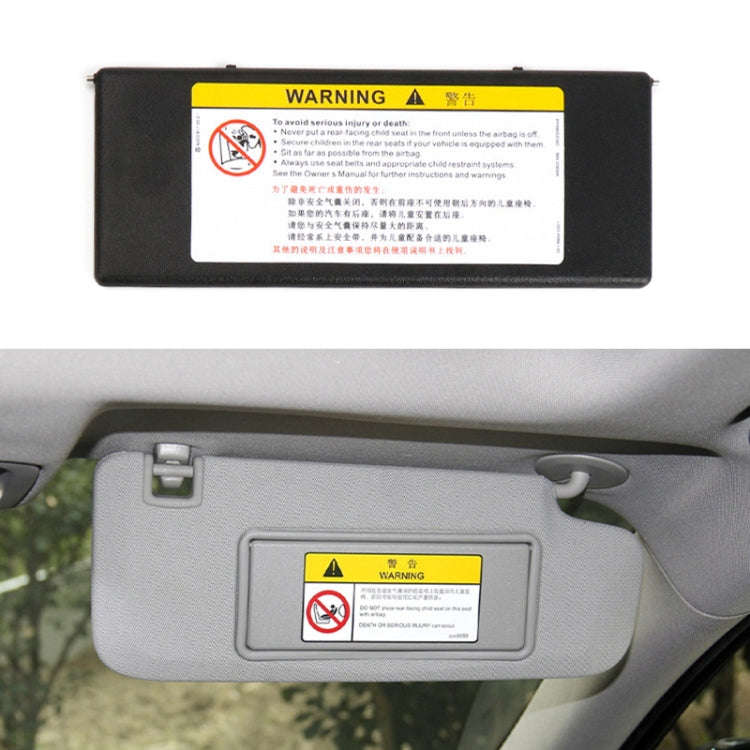 For Buick / Chevrolet Left-hand Drive Car Sun Visor Makeup Mirror 23196443(Black)